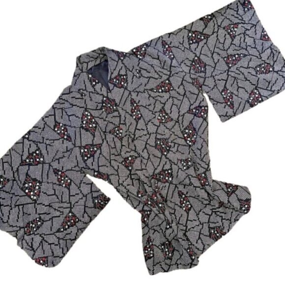 Japanese Wrap Haori Kimono Yukata Robe Top - S/M - Picture 10 of 12